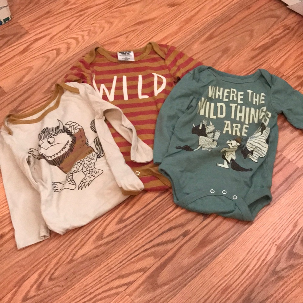 WHERE THE WILD THINGS ARE BABY BODYSUIT (3 pack)